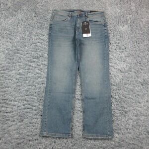 The Perfect Jean NYC Jeans Mens 32x28 Blue Slim Thick Stretch Denim 33x27* NWT
